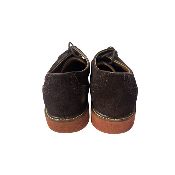 Cole Haan Mens 10 Brown Suede Wingtip Dress Shoes With Red Soles & Lace-Up Closu main image 5